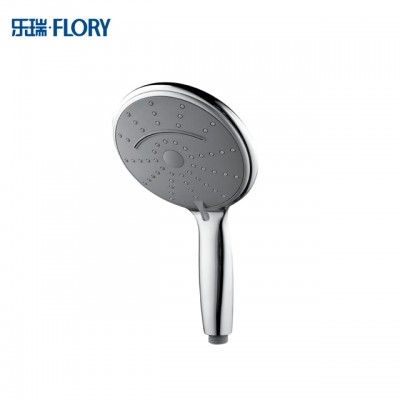 Large high pressure waterfall chromed ABS hand shower head with 5 functions