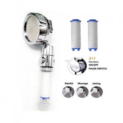 increase pressure multifunctional ionic shower head with button filter duchas